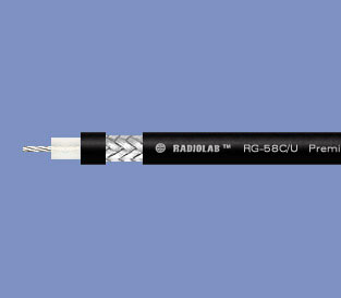 ВЧ кабель RadioLab RG-58 C/U PVC (black)