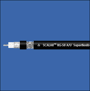 ВЧ кабель SCALAR RG-58 A/U PVC (black)